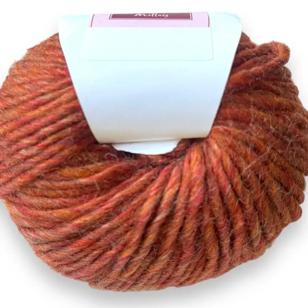 Louisa Harding MILLAIS - Wool Yarn 🧶 Crumble - Red Orange